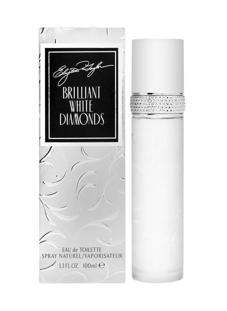 Elizabeth Taylor White Diamonds Brilliant Women's Eau de Toilette Spray, 3.3 Fl Oz, Pack of 1