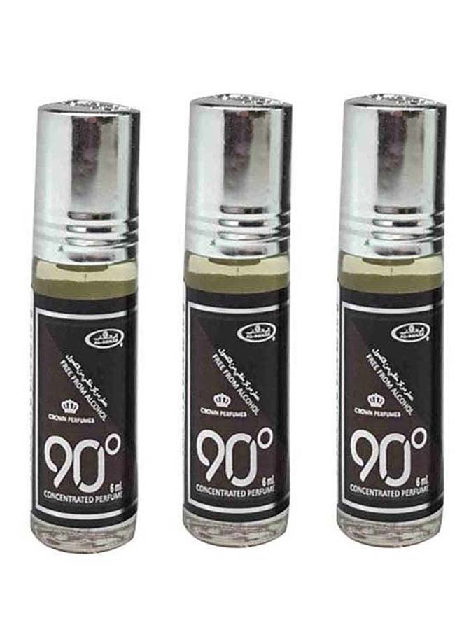 3-Piece 90 Degree Concentrated Perfume Oil 6x3ml