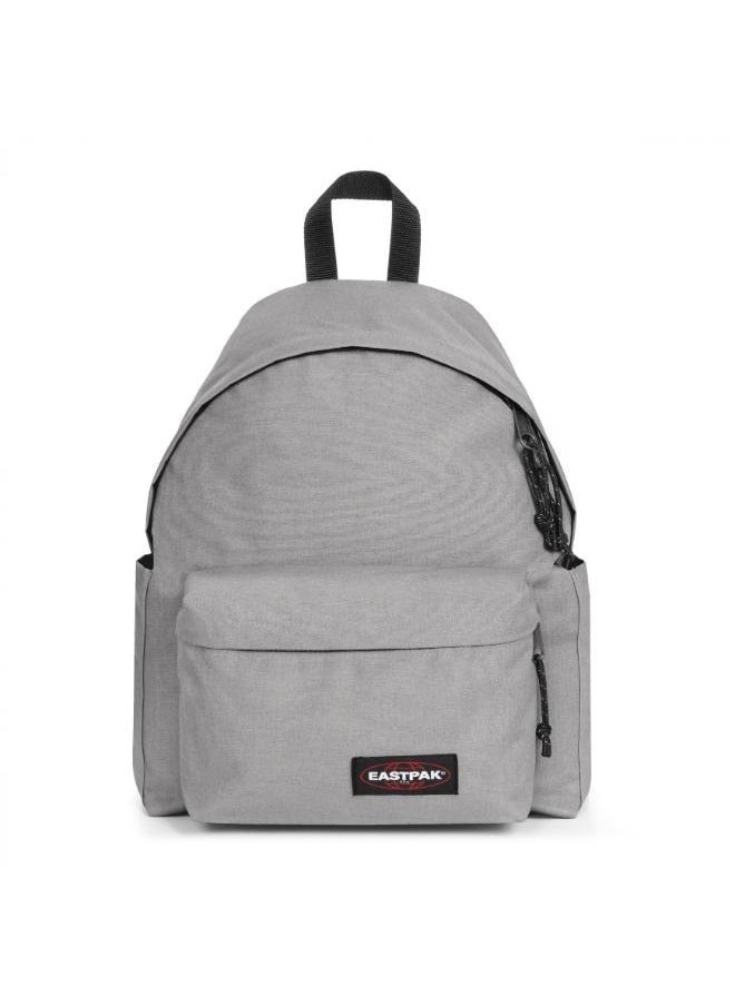 Eastpak Day Pak'R Snow Grey Medium backpack with bottle holder and laptop sleeve