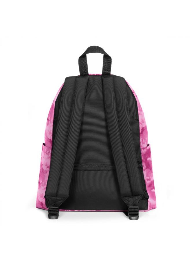 Eastpak Day Pak'R Flowerblur Pink Medium backpack with bottle holder and laptop sleeve