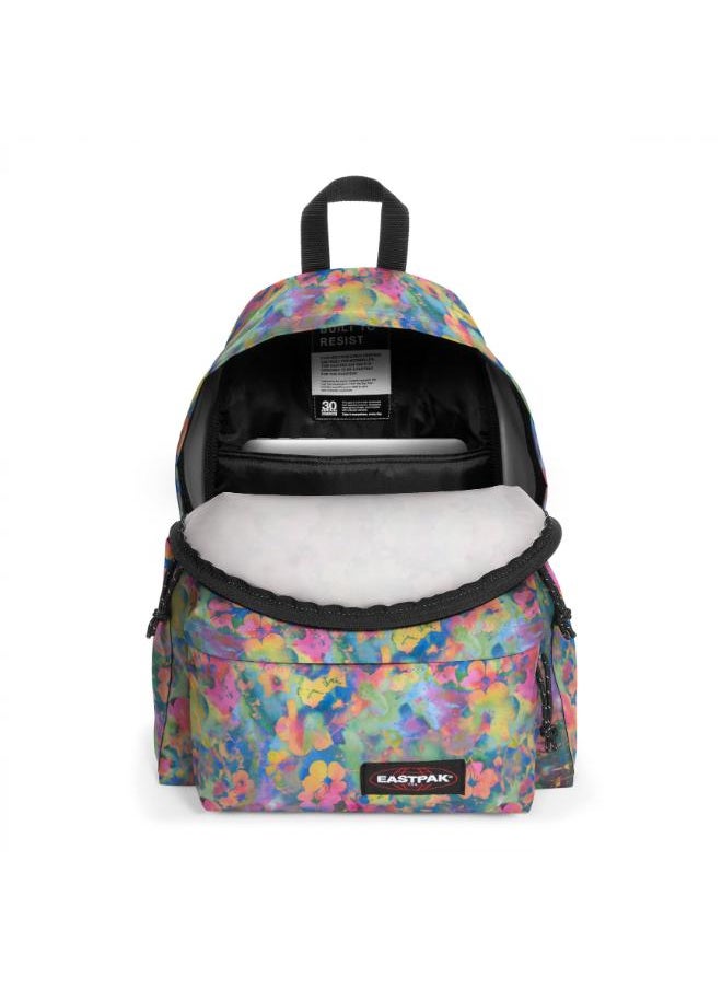 Eastpak Day Pak'R Flowerblur Mix Medium backpack with bottle holder and laptop sleeve