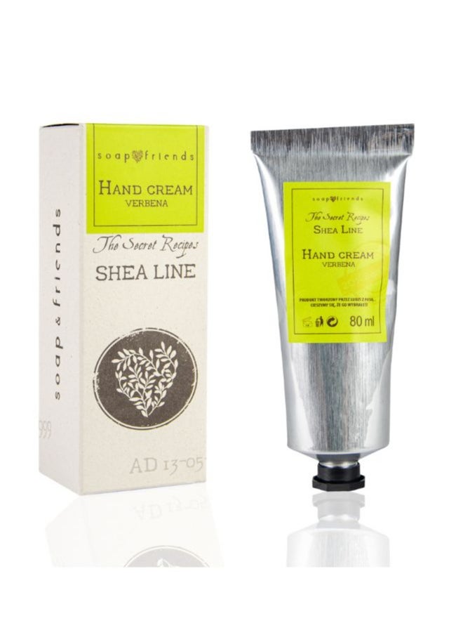 Soap&Friends Regenerating Hand Cream 80ml – 20% Organic Shea Butter with Refreshing Verbena – Nourishing, Natural, Cruelty-Free