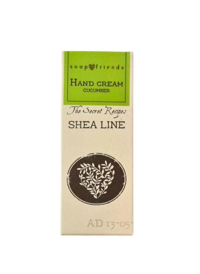 Soap&Friends Hydrating Hand Cream 80ml – 20% Organic Shea Butter with Soothing Cucumber – Natural, Cruelty-Free Hand Moisturizer