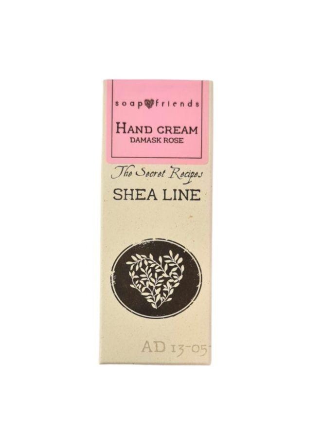 Soap&Friends Damask Rose Hand Cream 80ml – Luxurious Award-Winning Hand Moisturizer with 20% Organic Shea Butter