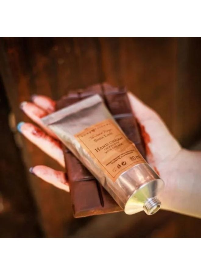 Soap&Friends Chocolate Hand Cream 80ml – Indulgent Moisturizer with 20% Organic Shea Butter – Natural, Cruelty-Free Hand Cream for Dry Skin, Deep Hydration & Nourishing Care