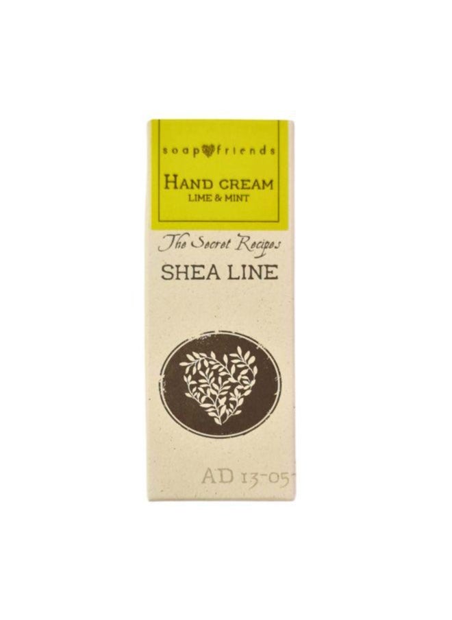 Soap&Friends Lime & Mint Hand Cream 80ml – Refreshing Moisturizer with 20% Organic Shea Butter – Natural, Cruelty-Free Hand Cream for Hydration