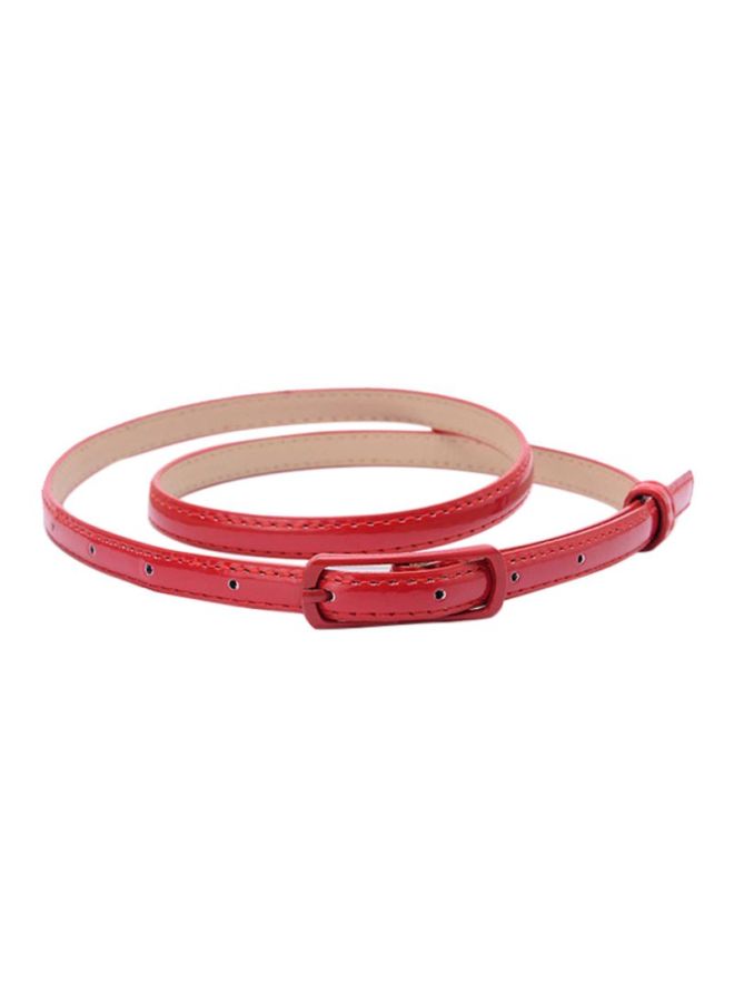 PU Leather Belt Red