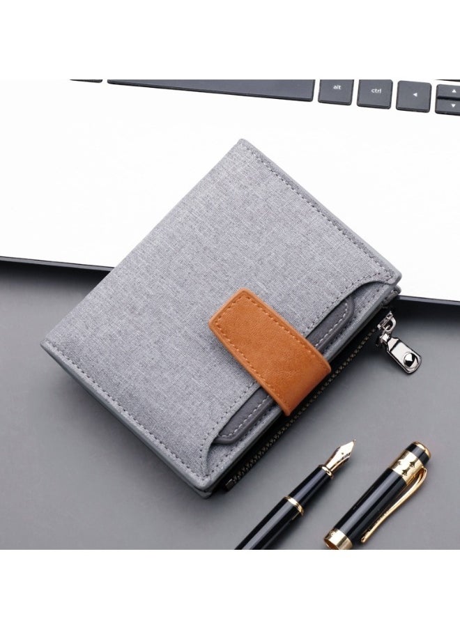 New Short Canvas Wallet