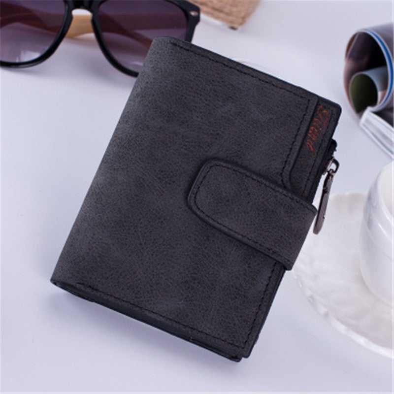 Student Frosted Stylish Wallet Black