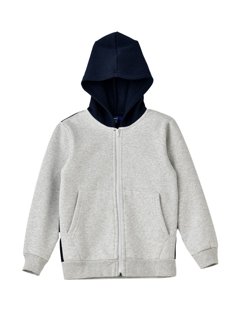 Boys Zip-Up Hooded Jacket