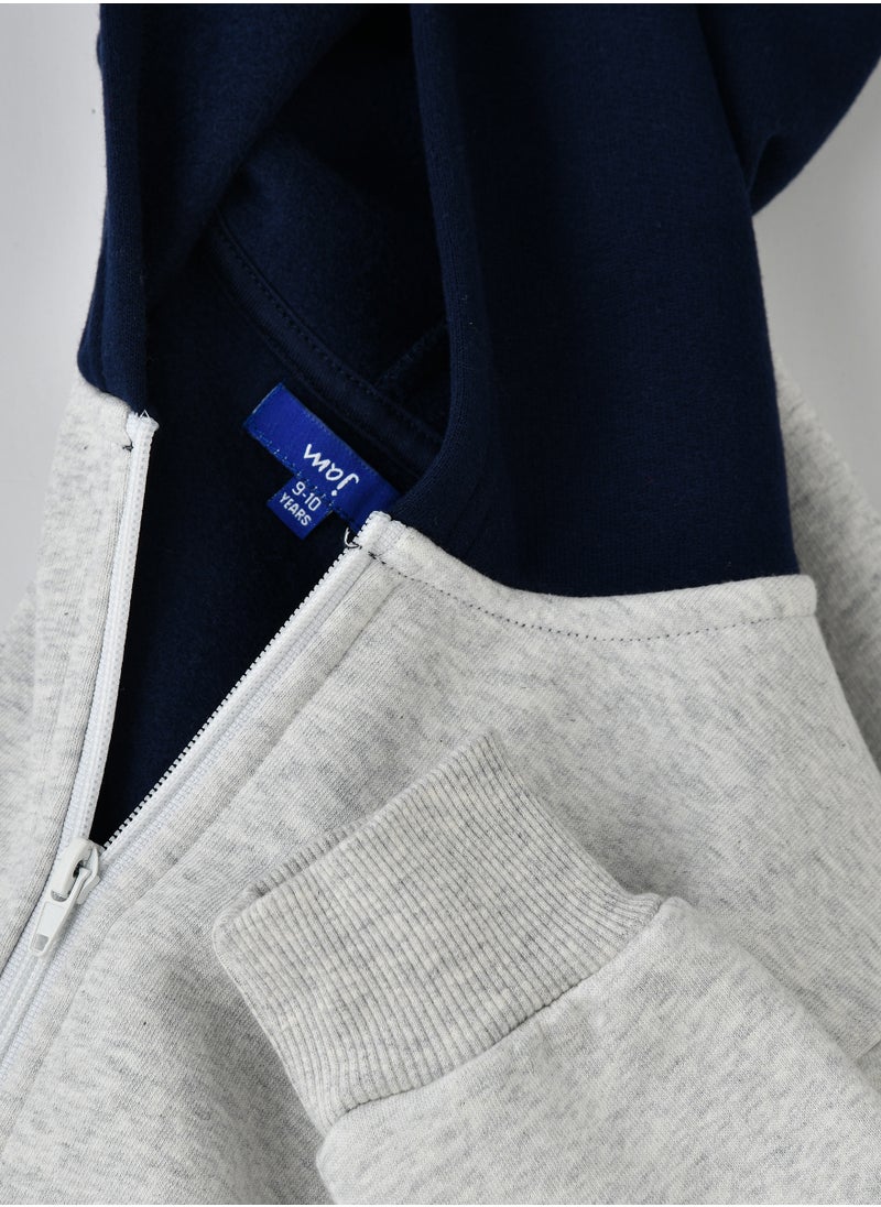 Boys Zip-Up Hooded Jacket