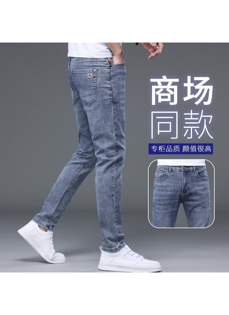 2024 Slim Fit Denim Jeans for Men Blue