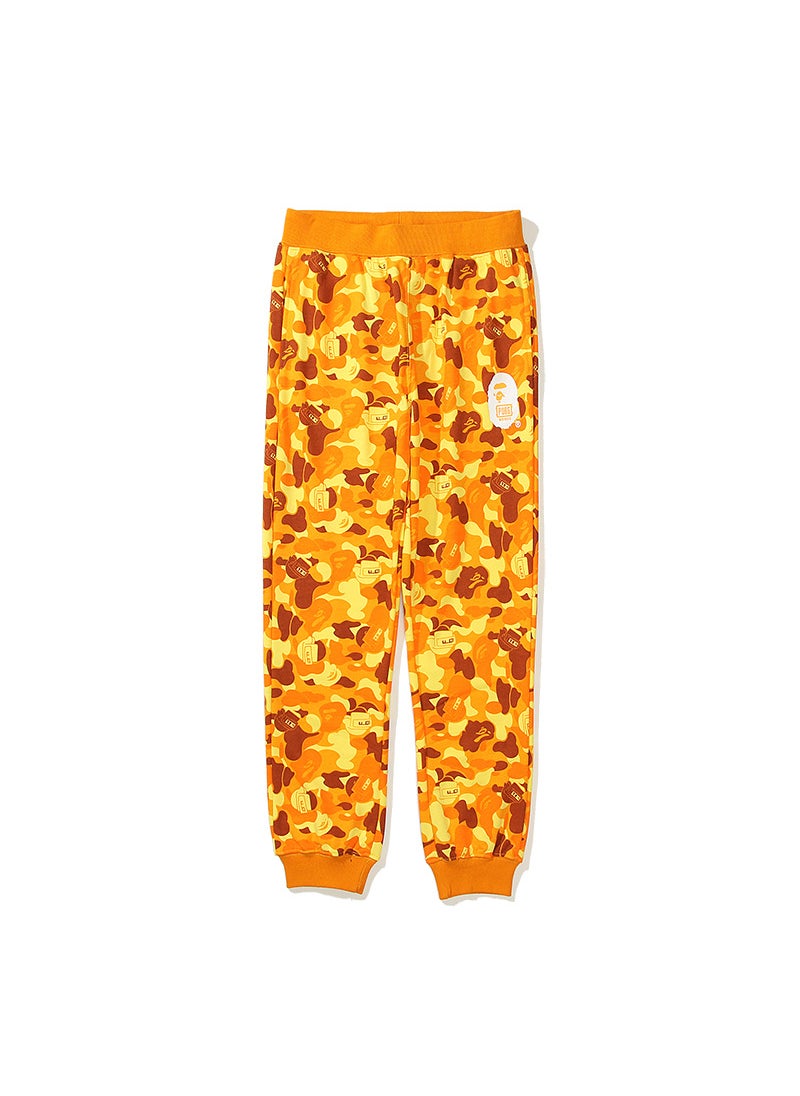 Japanese Trendy Shark Camo Printed Sweatpants Orange Camouflage