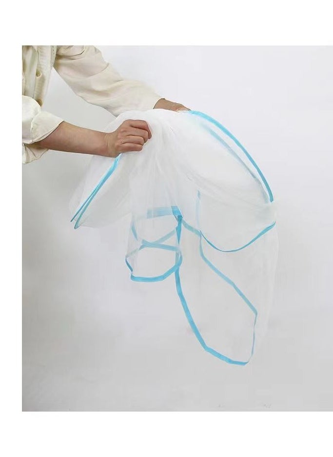 Mosquito proof head cover mini head mosquito net portable, installation free, foldable single person face cover for student dormitories