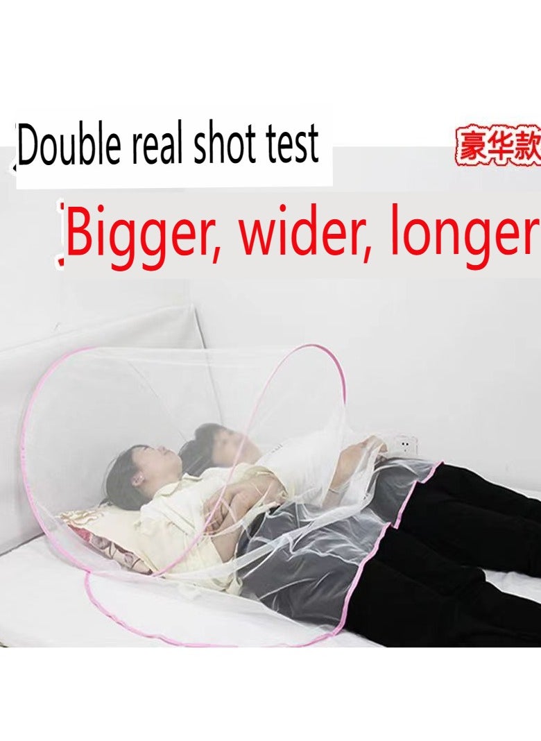 Mosquito proof head cover mini head mosquito net portable, installation free, foldable single person face cover for student dormitories