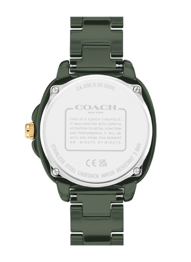 COACH TONNEAU ANALOG WOMEN'S GREEN CASE WATCH - 14504404