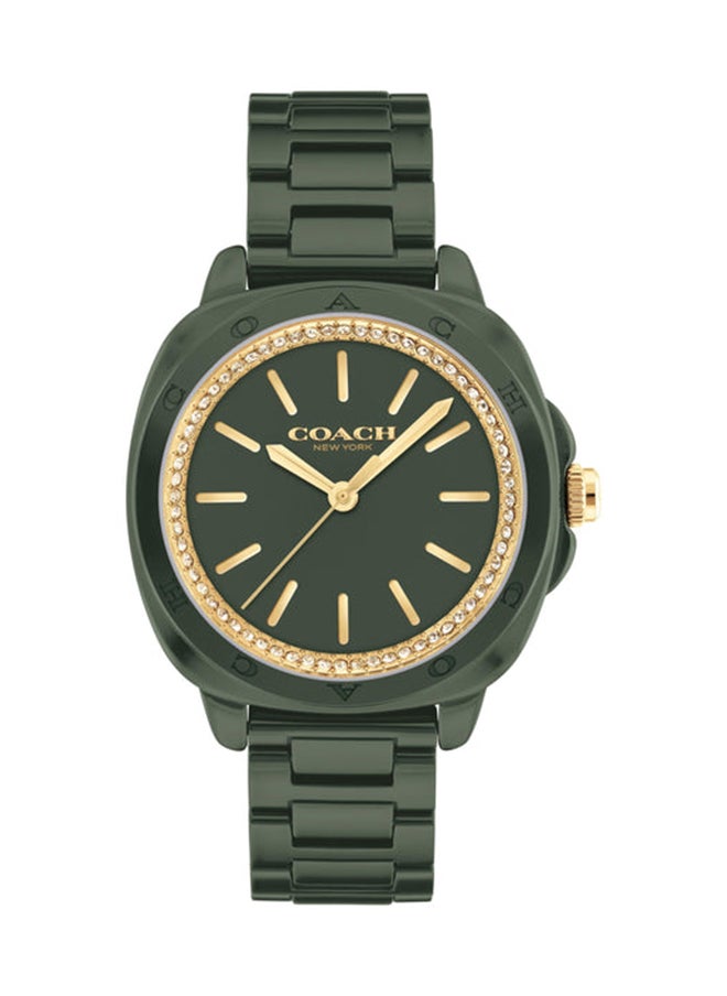 COACH TONNEAU ANALOG WOMEN'S GREEN CASE WATCH - 14504404