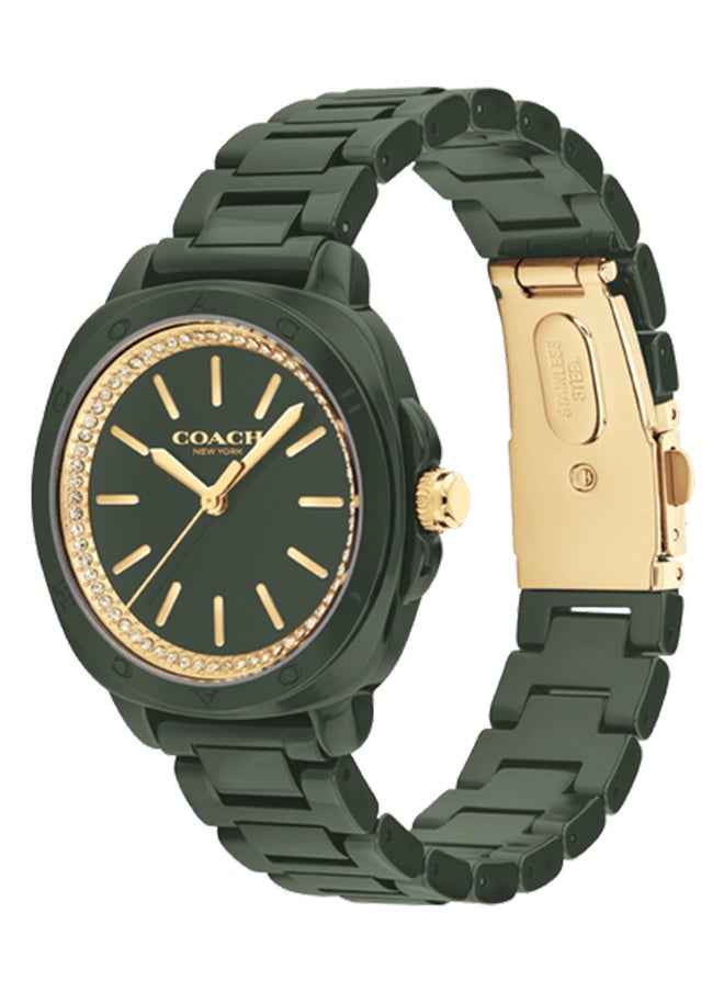 COACH TONNEAU ANALOG WOMEN'S GREEN CASE WATCH - 14504404