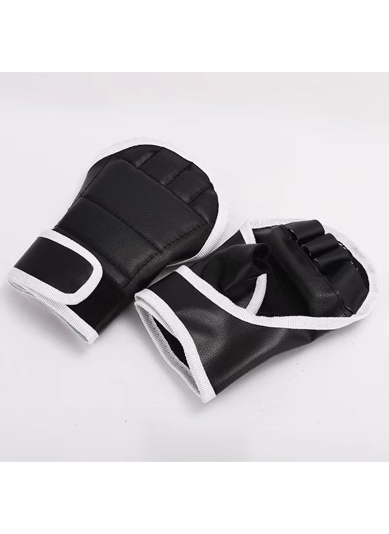 Music Boxing Machine Boxing Wall Target Home Training Equipment Childrens Boxing Target Reaction Target Playing Rhythm Free Fight A pair of simple gloves [export foreign trade]]