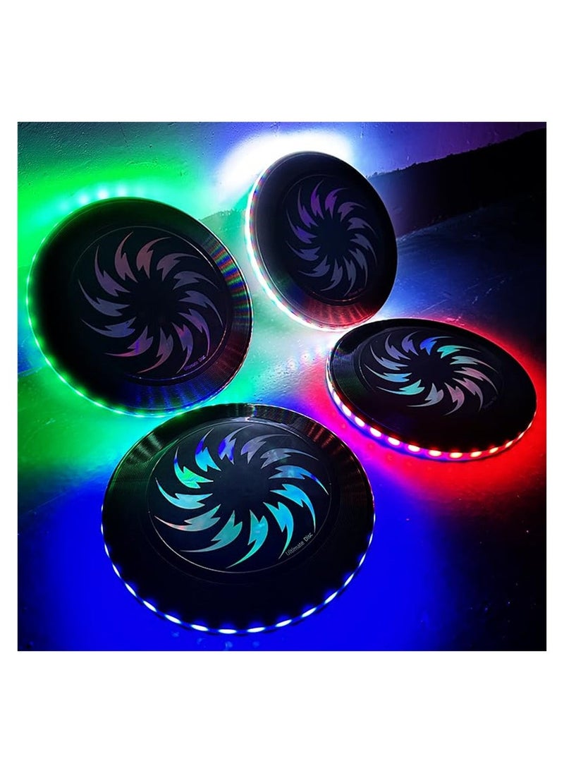 Flying Disc with 108 LEDs Lights - Variable Colors and Smart Modes, Extremely Bright, Rechargeable, Gift for Men/Boys/Teens/Kids, 175g LEDs Ultimate Flying Disc for Night Play