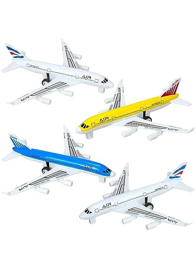 Airplane Toys, Metal Plane Pull Back Airplane Toys for 3 4 5 6 Years Old Boys Girls, Die Cast Aircraft Plane Models, Kids' Play Vehicles Aeroplane Airplanes for Kids Birthday Gifts