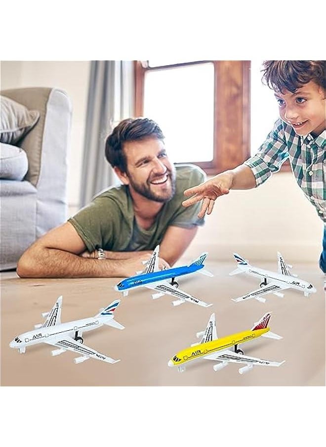 Airplane Toys, Metal Plane Pull Back Airplane Toys for 3 4 5 6 Years Old Boys Girls, Die Cast Aircraft Plane Models, Kids' Play Vehicles Aeroplane Airplanes for Kids Birthday Gifts