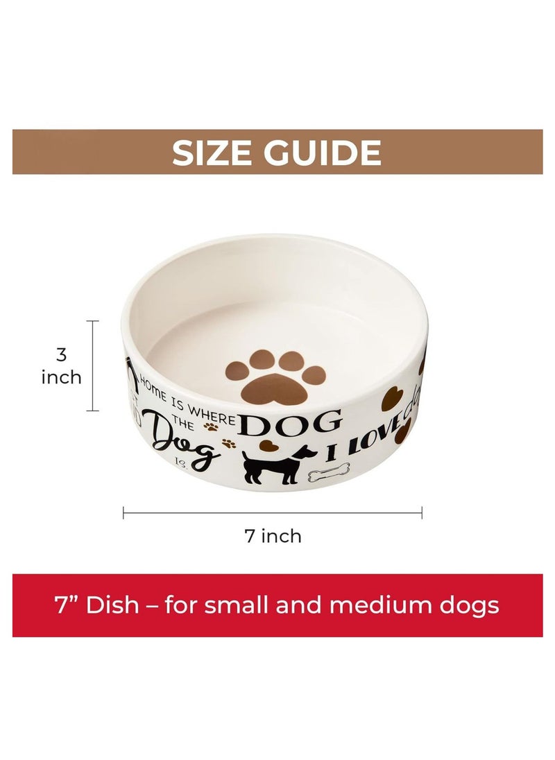 Ethical Products , Dog Bowl Cat Bowl Durable Dog Food and Water Pet Dish, Dishwasher Safe, Trending Styles, Speckled Dog Dish 7