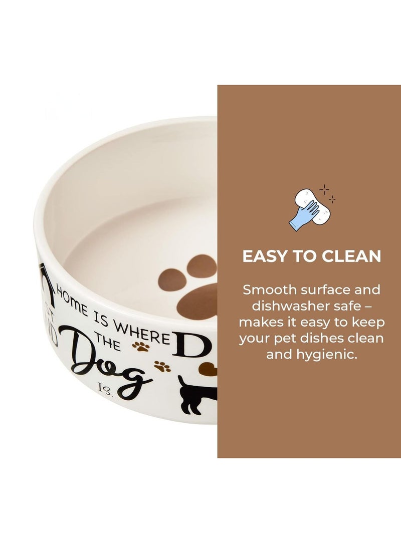 Ethical Products , Dog Bowl Cat Bowl Durable Dog Food and Water Pet Dish, Dishwasher Safe, Trending Styles, Speckled Dog Dish 7