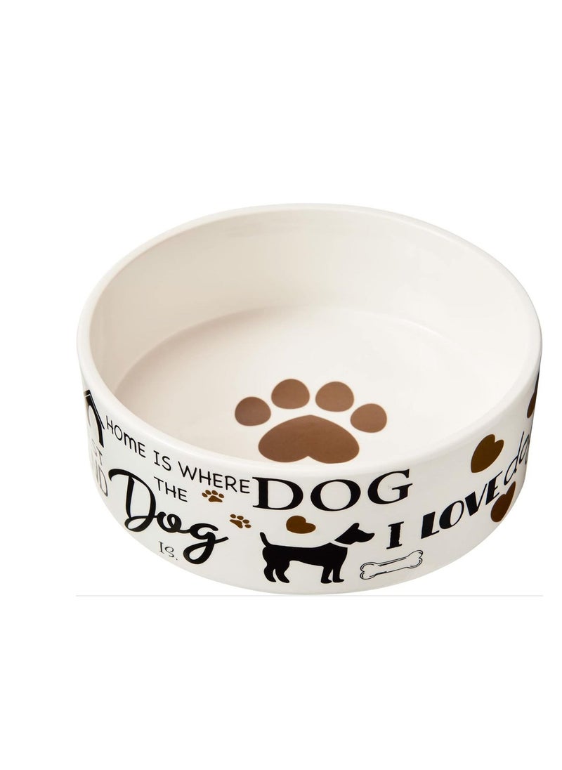 Ethical Products , Dog Bowl Cat Bowl Durable Dog Food and Water Pet Dish, Dishwasher Safe, Trending Styles, Speckled Dog Dish 7