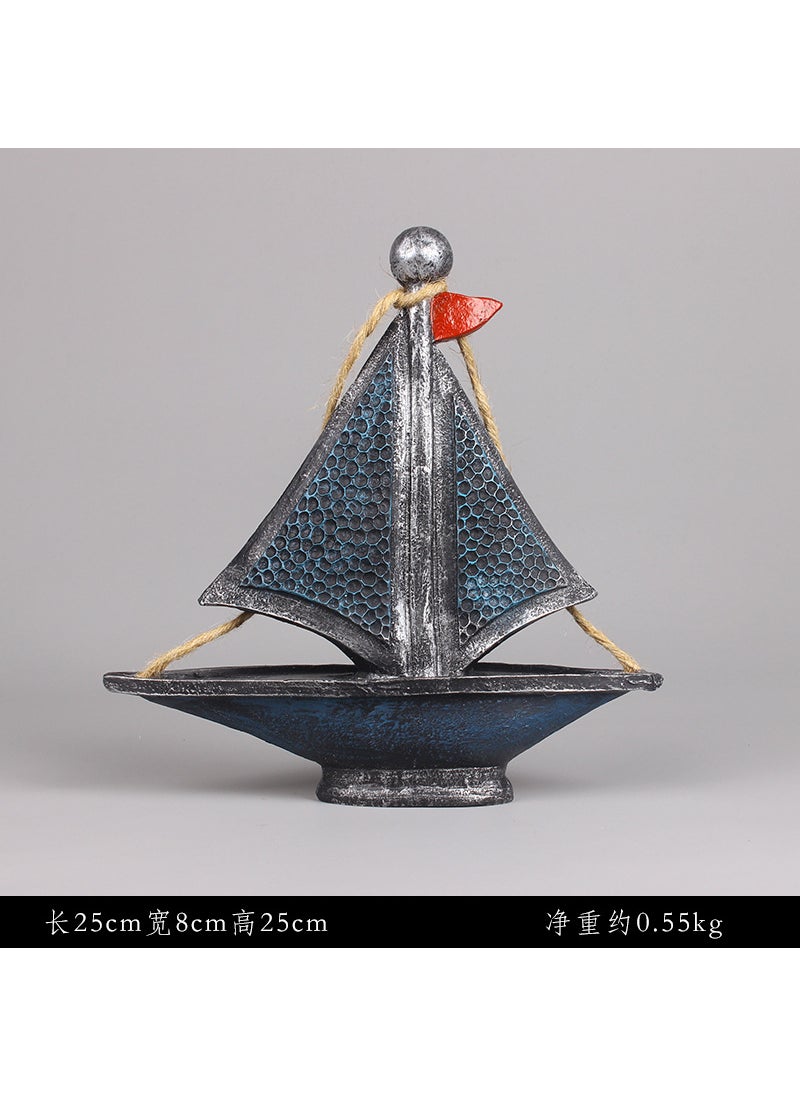 Mediterranean Nautical Ship Decor Sailboat