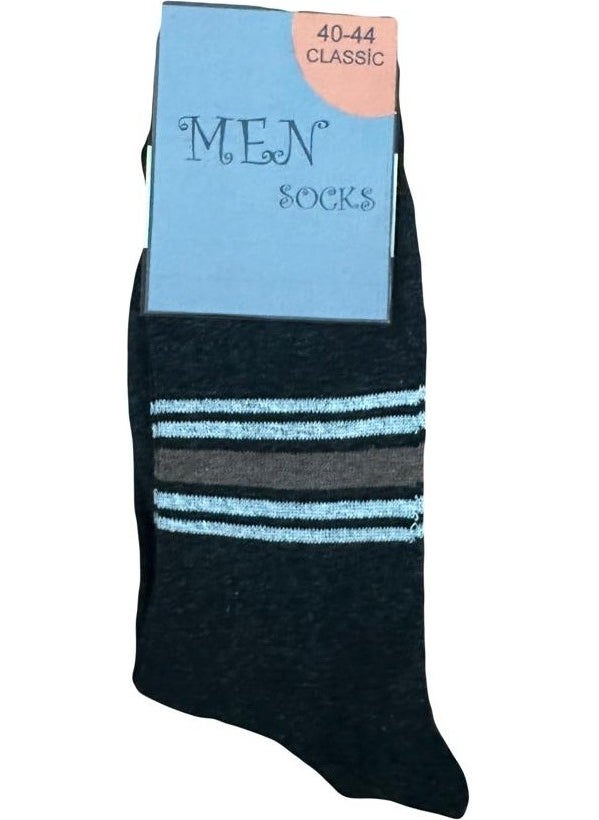 Male Socket Plain and Patterned Mixed Socks 12 Pack