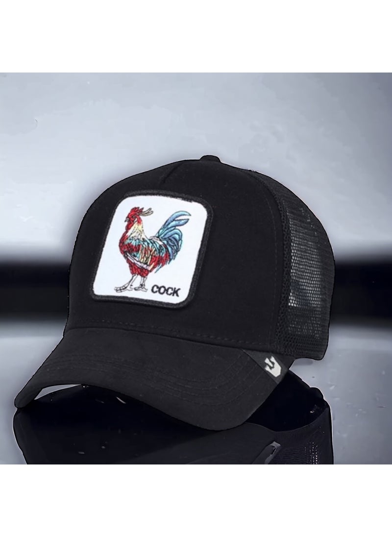 Rooster Figured Mesh Baseball Hat