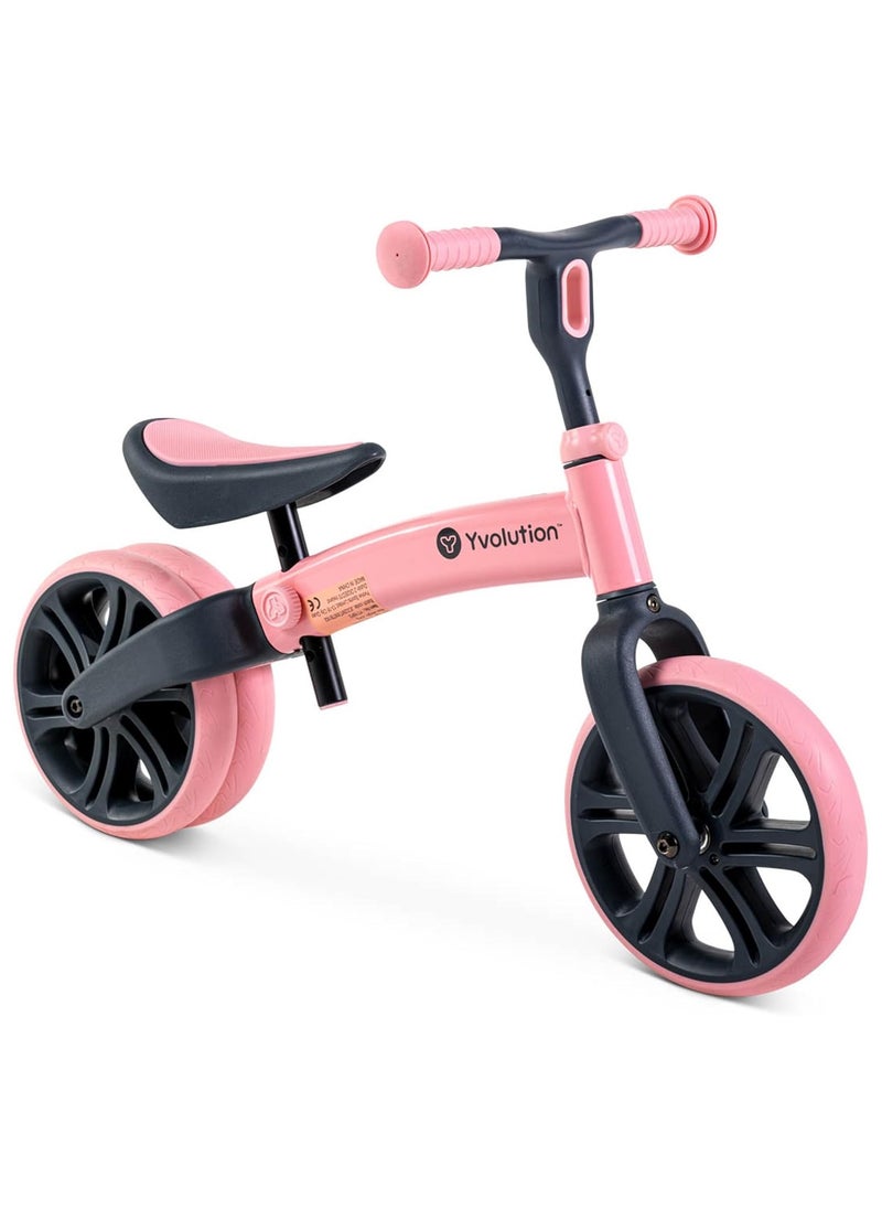 Junior Balance Bike, Pink, Multi-Adjustable Handlebar and Seat