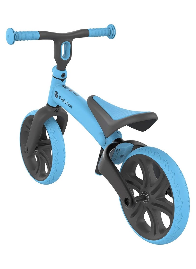 Junior Balance Bike, Blue, Multi-Adjustable Handlebar and Seat