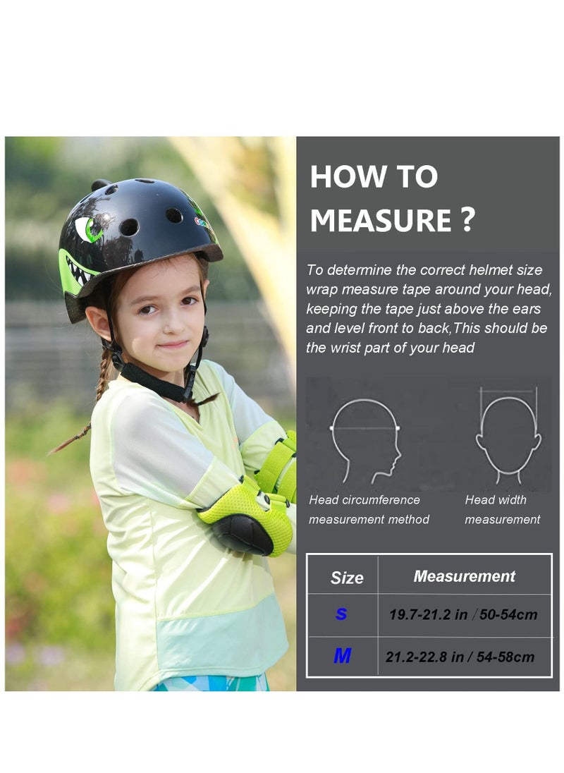 Toddler Kids Bike Helmet Multi-Sport Helmet for Cycling Skateboard Scooter Skating 54-58 cm from Toddler to Youth