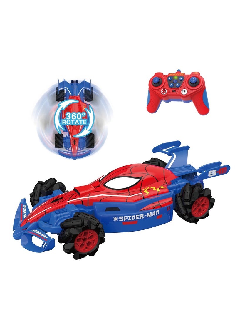 Spiderman Remote Control Stunt Formula Drift Car