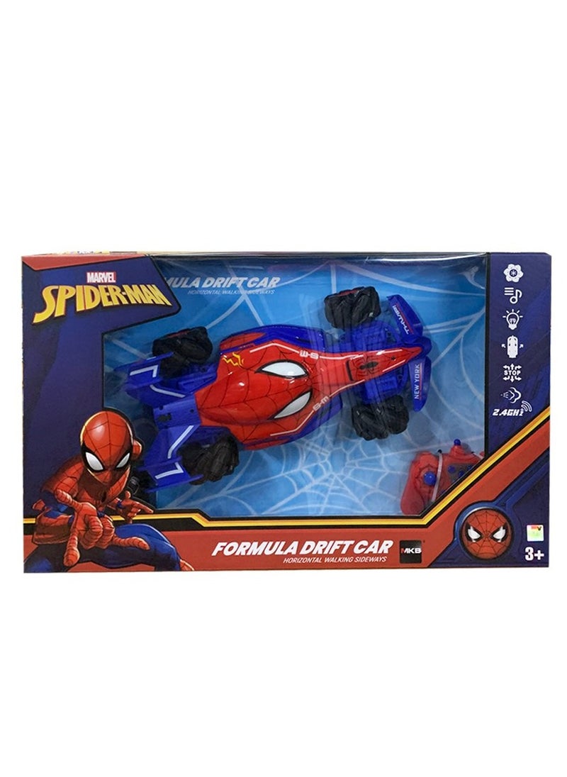 Spiderman Remote Control Stunt Formula Drift Car