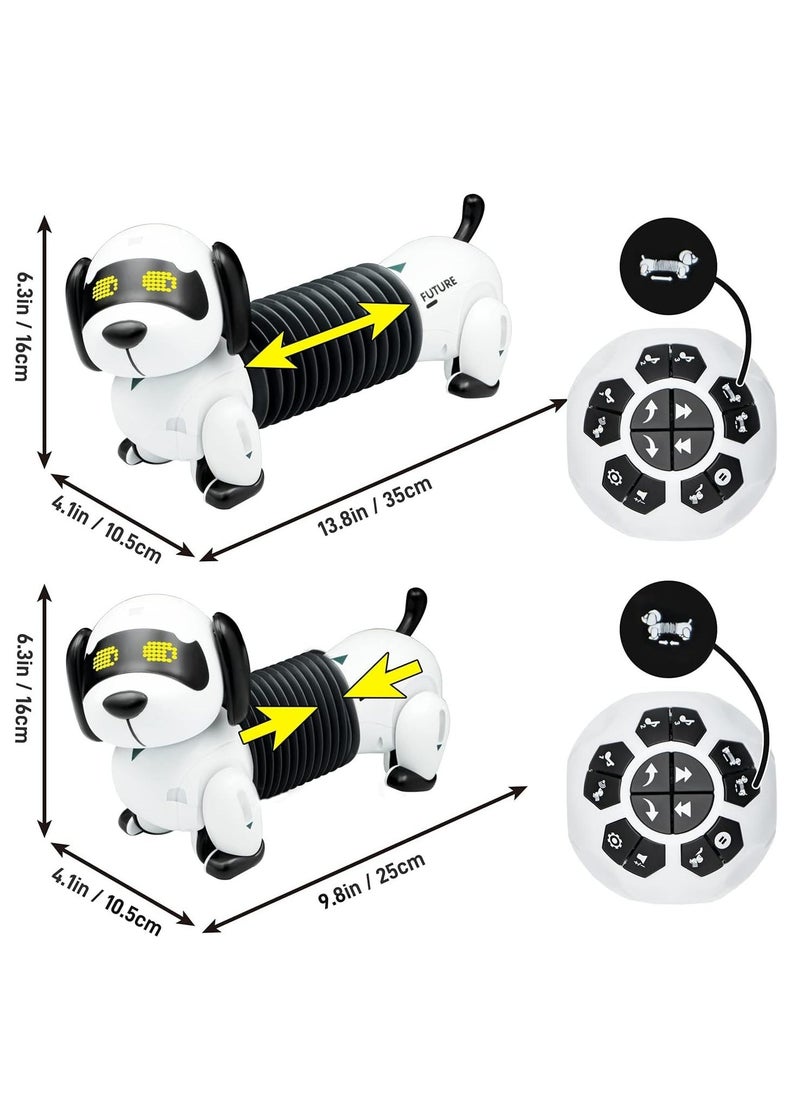 Robot Dog Remote Control Dachshund Dog Toy RC Interactive Smart Robotic Puppy Walking, Dancing, Following, Singing Programmable Electronic Pets with Sound, Gift for Boys Girls Above 3