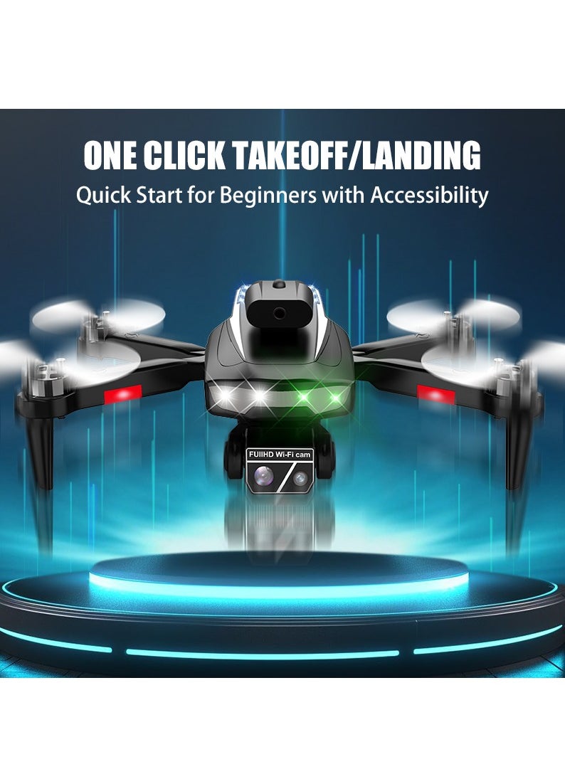 Brushless Drone Electrically, Adjustable Camera Head, Foldable Four Aircraft, Fixed Altitude Obstacle Avoidance Remote-controlled Aircraft