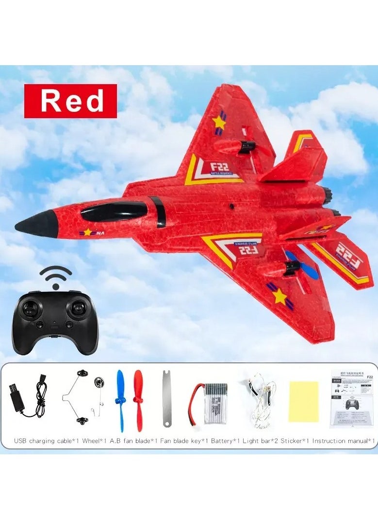 Flying Jet, Remote Control Airplanes Toy for Boys Girls Kids, RC AirPlane, F22 Airplane Fighter Ready to Fly, 2.4Ghz 2 Channel