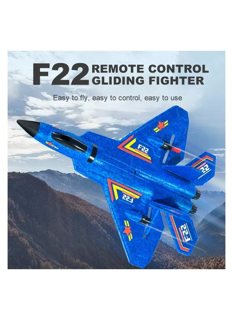 Flying Jet, Remote Control Airplanes Toy for Boys Girls Kids, RC AirPlane, F22 Airplane Fighter Ready to Fly, 2.4Ghz 2 Channel