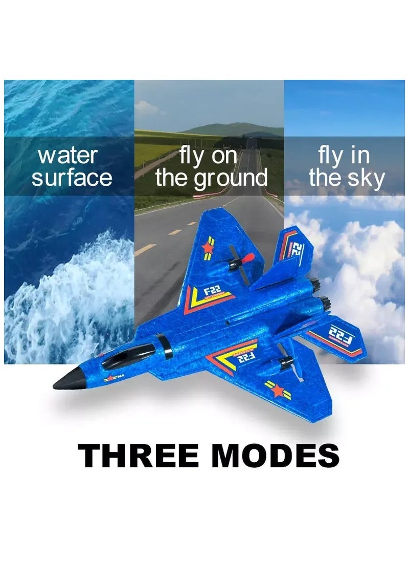 Flying Jet, Remote Control Airplanes Toy for Boys Girls Kids, RC AirPlane, F22 Airplane Fighter Ready to Fly, 2.4Ghz 2 Channel