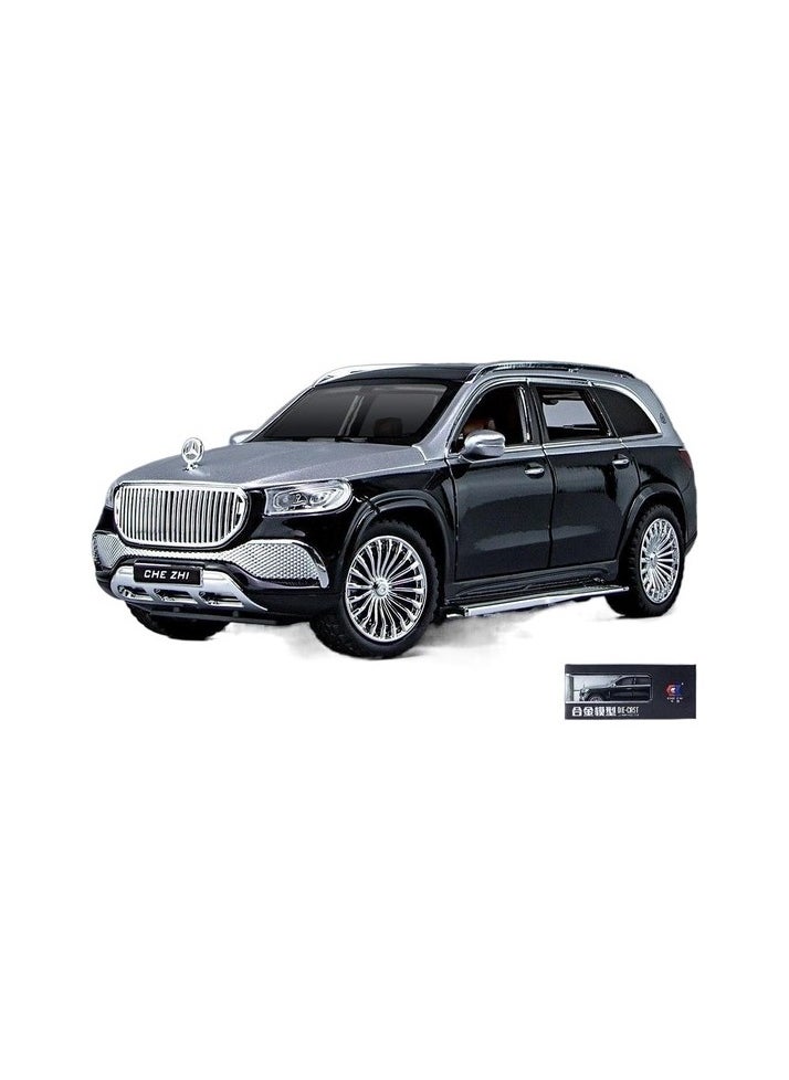 1:24 Mercedes-Benz Maybach GLS600 Simulation Alloy Car Model Colour:Silver model:Toy