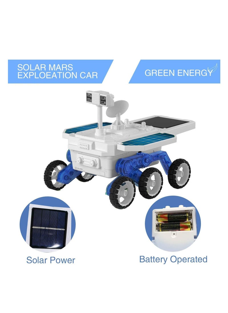 Space Toys Projects for Kids Ages 8-12+, DIY Solar Power Mars Rover Car, Science Experiment Robot Engineering Building Kits, Educational Birthday Gifts for 6-14 Year Old