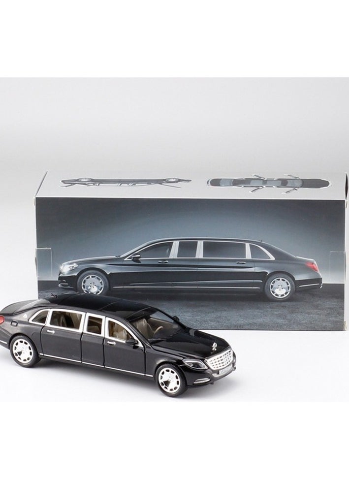 1:24 Mercedes-Benz Maybach S600 Expanded Alloy Car Toy Model Colour:Black