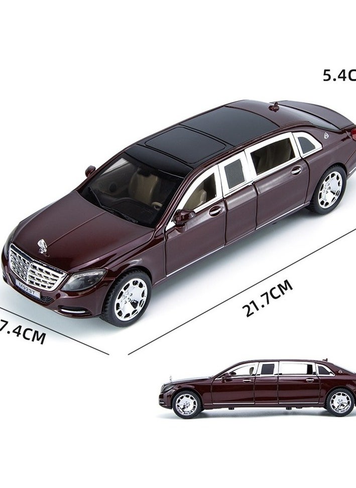 1:24 Mercedes-Benz Maybach S600 Expanded Alloy Car Toy Model Colour:Black