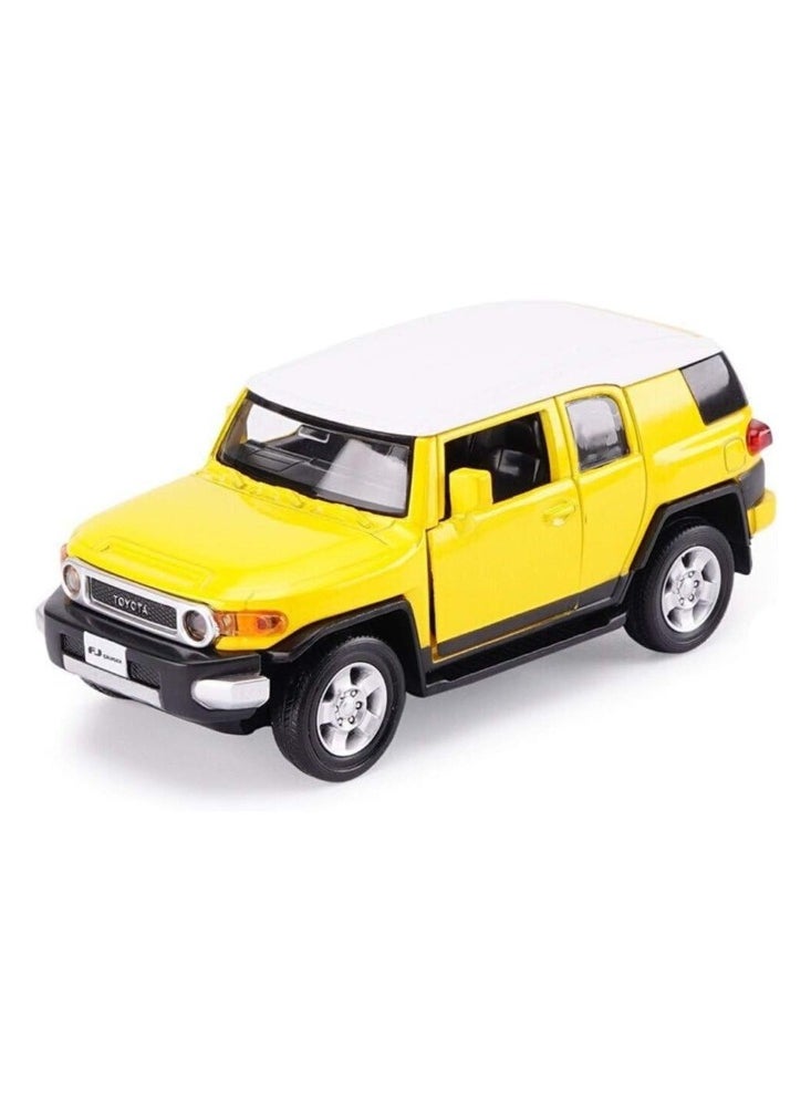 Model Car Toy Model Car FJ CRUISER 1:32 Simulation Die-casting Alloy Static Toy Car Yellow