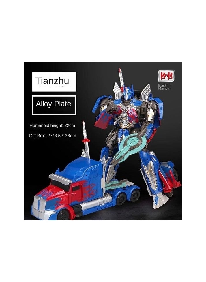 LİNPU-HB Child Deformation Toy Optimus Prime Model Colour:Light blue