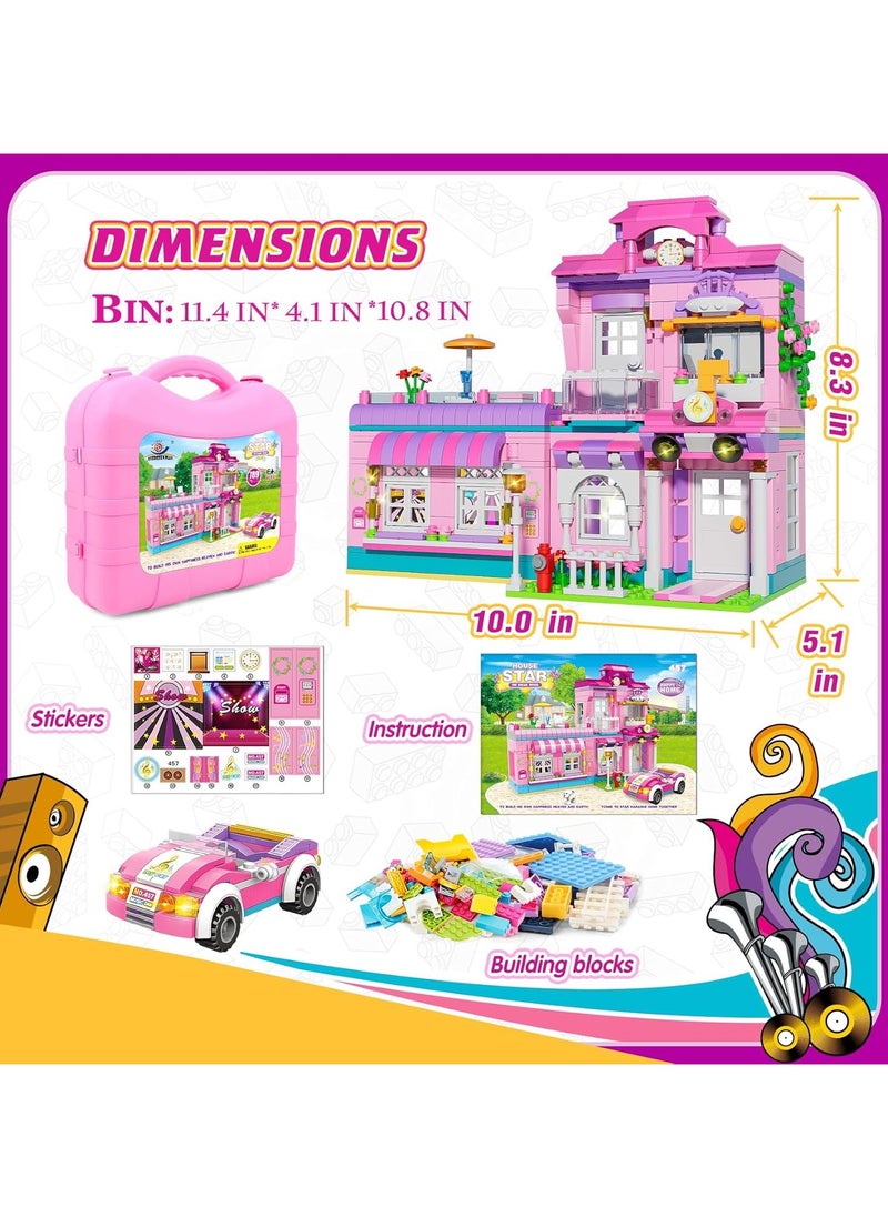 Happy Family Party Creative Building Toy Set for Kids, Best Learning and Roleplay Gift for Girls and Boys with Storage Box