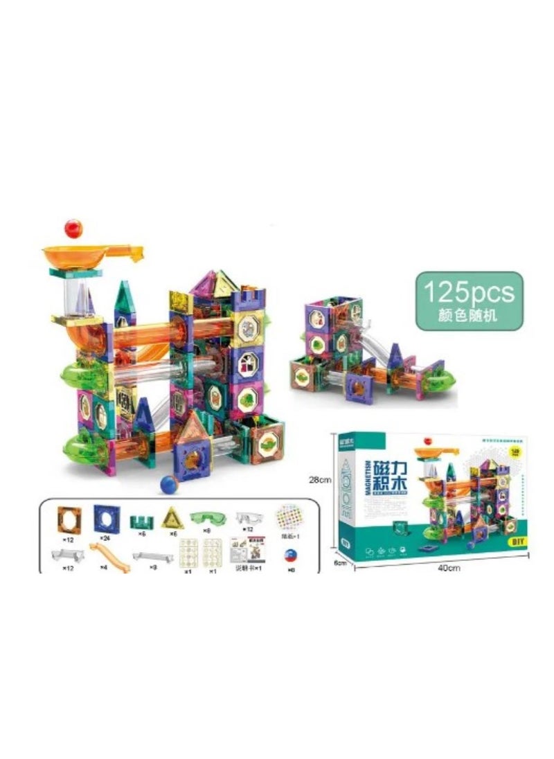 Magnetic Building Blocks Construction Set Magnet Tiles Children Montessori  Educational Brain Development Game , Stimulates Imagination,Toy for Kids